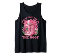 Give Breast Cancer The Boot Cowgirl Cancer Awareness Ribbon Canotta