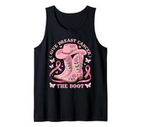 Give Breast Cancer The Boot Cowgirl Cancer Awareness Ribbon Canotta