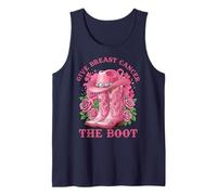 Give Breast Cancer The Boot Cowgirl Cancer Awareness Ribbon Canotta