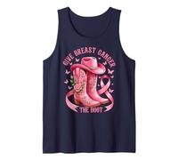Give Breast Cancer The Boot Cowgirl Cancer Awareness Ribbon Canotta