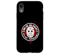 Give Grit Play Hockey - Maschera da portiere ispirata all'hockey su ghiaccio Custodia per iPhone XR