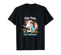 Give Hugs Get Unicorns Equestrian Wrangler Graphics Maglietta
