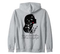 Give Me a Hand Necklace and Tell Me I'm a Good Girl Smutt Felpa con Cappuccio
