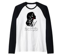 Give Me a Hand Necklace and Tell Me I'm a Good Girl Smutt Maglia con Maniche Raglan