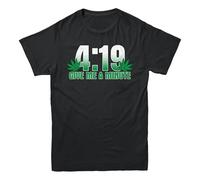 Give Me A Minute 420 Pot Head Stoner Smoker Kush Weed Funny Men's T-Shirt Black XXL