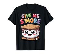 Give Me S’More Cute Marshmallow Cartoon Camping Humor Maglietta