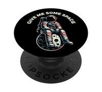 Give Me Some Space Astronauta Seduto Sulla Luna Vintage Art PopSockets PopGrip Adesivo