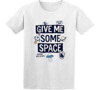 Give Me Some Space Cotton T-Shirt Comfortable Casual Graphic Tops White S