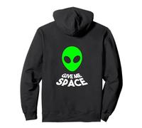 Give Me Space Alien Verde Felpa con Cappuccio