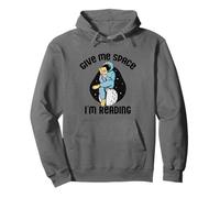 Give Me Space STO LEGGENDO Kids Astronaut Book Reader Meme Felpa con Cappuccio