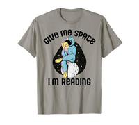 Give Me Space STO LEGGENDO Kids Astronaut Book Reader Meme Maglietta