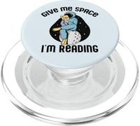GIVE ME SPACE STO LEGGENDO Kids Astronaut Book Reader Meme PopSockets PopGrip per MagSafe