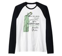 Give Me Your Tired Huddled Masses Statua of Liberty Women Maglia con Maniche Raglan