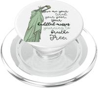 Give Me Your Tired Huddled Masses Statua of Liberty Women PopSockets PopGrip per MagSafe