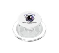 Give Thanks Bibbia Verse Christian Pretty Garden Cat PopSockets PopGrip per MagSafe