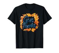 Give-Thanks - Fiocco Autunnale per Ringraziamento, Stile retrò Maglietta
