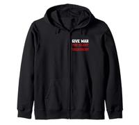 Give War The Silent Treatment, Wordplay Peace Citazione, No War Felpa con Cappuccio