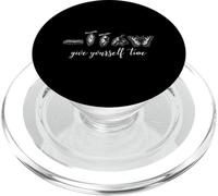 Give Yourself Time Butterfly Life Cycle Inspirational Citazione PopSockets PopGrip per MagSafe