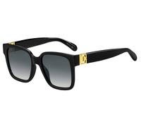 Givenchy Donna Givenchy GV 7141/G/S 807/9O Occhiali da sole Acetato Nero Grigio Squadrata Normale Sfumato