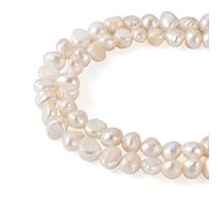 Givenny Circa 62 pezzi di perle naturali filamenti di perle d'acqua dolce coltivate naturali pepite perline distanziatore per la creazione di gioielli, foro: 0,5 mm