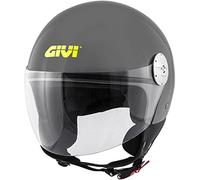 GIVI 10.7 Mini-J Solid Color Casco Jet (Gray,XS (54))