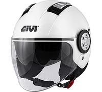 GIVI 11.1 Air Jet-R Solid Color Casco a getto (White,XL (61))