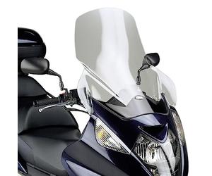 givi 214dt+d214kit paravento trasparente compatibile con honda silver wing 400 2006 2007 2008 2009 mototopgun