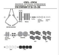 GIVI 7067A SOLO PARABREZZA TRASPARENTE 49,5x66 SYM SYMPHONY ST 50-125-200 21-24