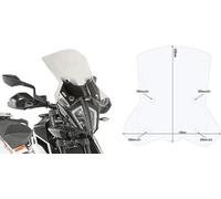 GIVI 7710DT CUPOLINO TRASPARENTE 44x48 MOTO KTM 390 ADVENTURE R 20 21 22 23 24