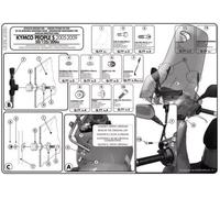 GIVI A137A KIT ATTACCHI PARABREZZA GIVI 137A SCOOTER KYMCO PEOPLE S 50 2005 2015