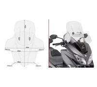 GIVI AF3115B SOLO PARABREZZA TRASPARENTE SCORREVOLE SUZUKI BURGMAN 400 17-24