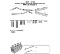 Givi Attacco posteriore 4117FZ per Kawasaki Z 650 (2017-2024) Monokey/Monolock Nero