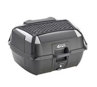 GIVI B45+ BAULETTO 45L MONOLOCK 2 CASCHI INSERTI ARGENTO RETE SCHIENALE