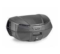 GIVI BAULE V49 AIR Bauletto Moto, Nero, Sistema Wingflow con 4 Alette Argentate (TECH)