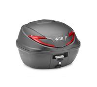 GIVI Bauletto 39 lt nero con catadiottri rossi con piastra e kit universale