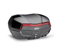GIVI BAULETTO Monokey System portaoggetti BAULE V58NNB MAXIA 5 Per Scooter Moto 2 CASCHI 58 litri TOPCASE Posteriore NERO CON CATADIOTTRO ROSSO E QUATTRO COVER IN COLOR NERO GREZZO VERNICIABILI