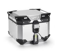 Givi bauletto trekker outback evo smart lock Alluminio anodizzato OBKEV42AA 42lt.
