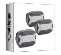 givi bauletto trk35bn + valigie laterali trk35bnpack2 trekker lite grigio 105 lt + attacco compatibile con honda x-adv 750 2021 2022 2023 2024 mototopgun