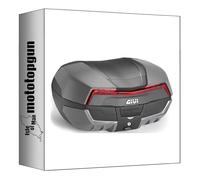 givi bauletto v58nng monokey maxia 5 grafite 58 lt + atacco compatibile con kawasaki ninja 1000 sx 2020 2021 2022 2023 2024 mototopgun v58nng + 4130fz + m5