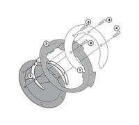 GIVI BF08 FLANGIA PER BORSA SERBATOIO TANKLOCK PER DUCATI MONSTER S4RS 800 2005