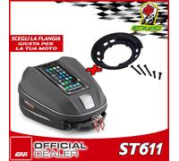 GIVI BORSA BORSELLO TANKLOCK ST611 + FLANGIA TAPPO SERBATOIO 6LT
