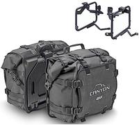 givi canyon grt720+plo2145mk borse laterali + attacchi monokey 25 + 25 litri compatibile con yamaha tenere 700 world raid 2022 mototopgun