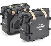 Givi Canyon GRT720B 25+25L, borse laterali Monokey impermeabili 2 x 25 l male Nero/Grigio/Beige
