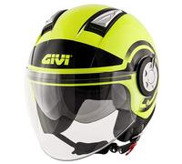 GIVI Casco Jet 11.1 Air Jet Round (XL, GIALLO NERO)