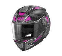 Givi casco modulare X.27 Sector - Nero opaco / Titanio / Fucsia XS