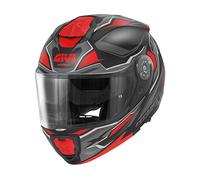 CASCO MOD.X27 SECTOR NERO OPACO TITANIO ROSSO | GIVI | HX27FSEBR
