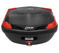 GIVI Chiusura Mono 47 Litri Top Custodia ( Opaco Nero/Rosso Lenti) B47NMLA
