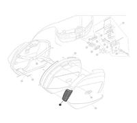 Givi Coppia catadiottri per valigia V35 Rosso