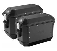 Givi coppia di valigie laterali MONOKEY® Trekker Alaska in alluminio nero 36 lt