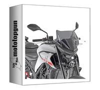 givi cupolino fumé 4128s + attacco compatibile con yamaha mt-03 mt03 321 2020 2021 2022 2023 2024 mototopgun